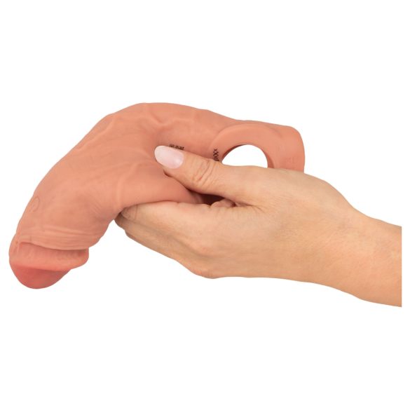 Realistixxx - Funkhandsender-Vibrationspenishülle - Natur (20cm)