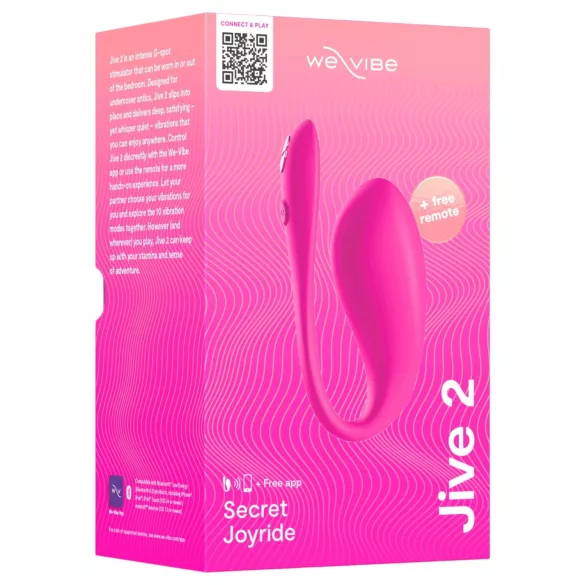 We-Vibe Jive 2 - tragbarer, ferngesteuerter G-Punkt-Vibrator (rosa)