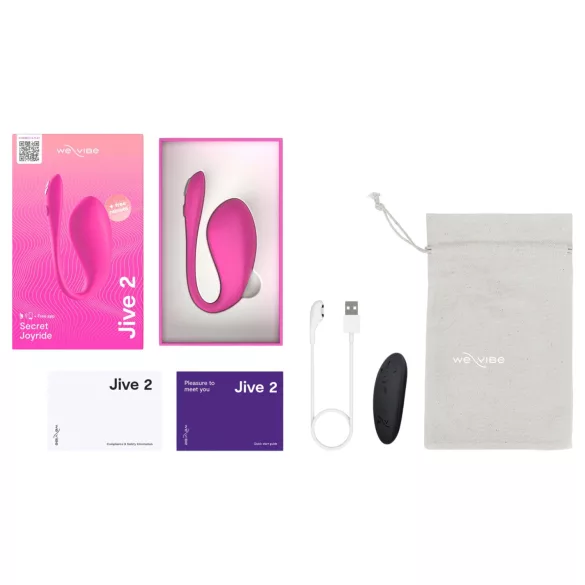 We-Vibe Jive 2 - tragbarer, ferngesteuerter G-Punkt-Vibrator (rosa)