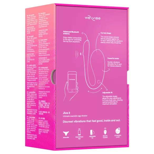We-Vibe Jive 2 - tragbarer, ferngesteuerter G-Punkt-Vibrator (rosa)