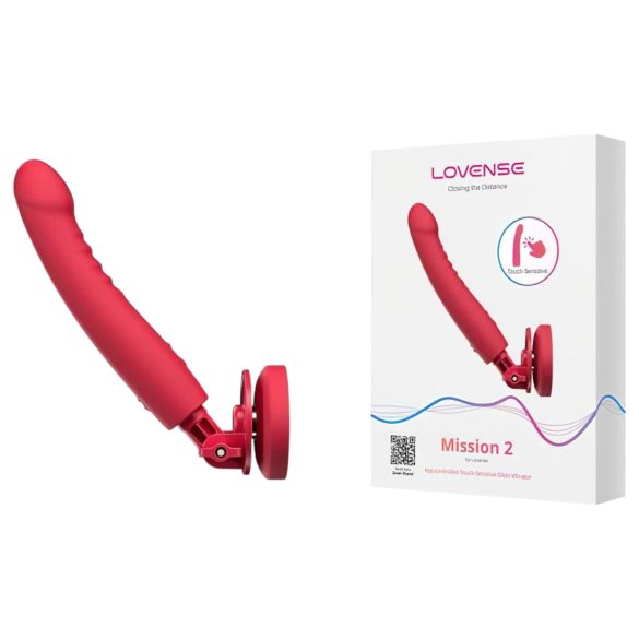 Lovense Mission 2 - Intelligenter Vibrator mit Saugnapf (Rot)