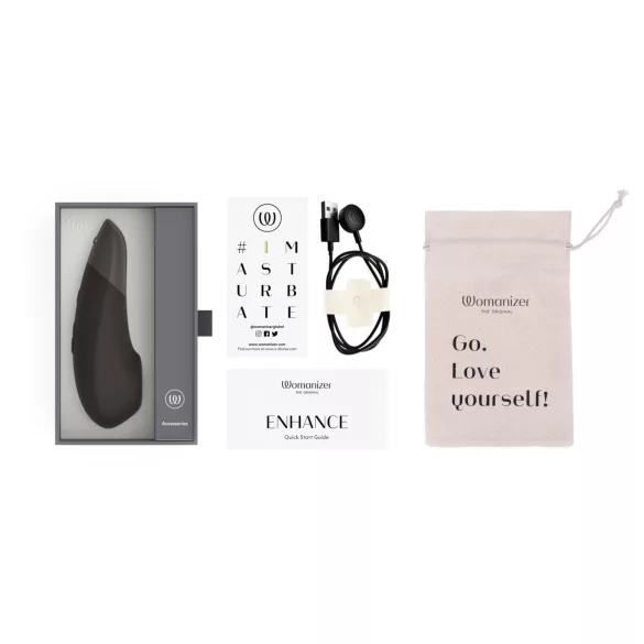Womanizer Enhance 2in1 Druckwellen‑Klitorisstimulator + Vibrator (schwarz)