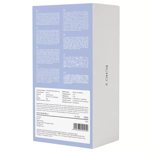 Svakom Echo 2 - intelligenter Fingervibrator (Blau)