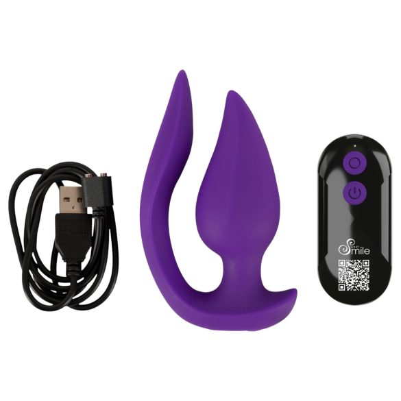 Smile - 2in1 Anal-Vibrator und Klitorisstimulator (Lila)