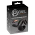 Rebel - vibrierender Hoden- und Dammstimulator Penisring (schwarz)