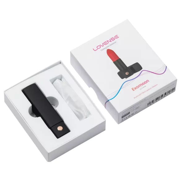 Lovense Exomoon - Mini-Vibrator in Lippenstiftform (schwarz)