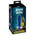 Beasty Cocks Firefly Fantasies - wärmender Stoß-Fantasie-Vibrator (blau) - 23 cm