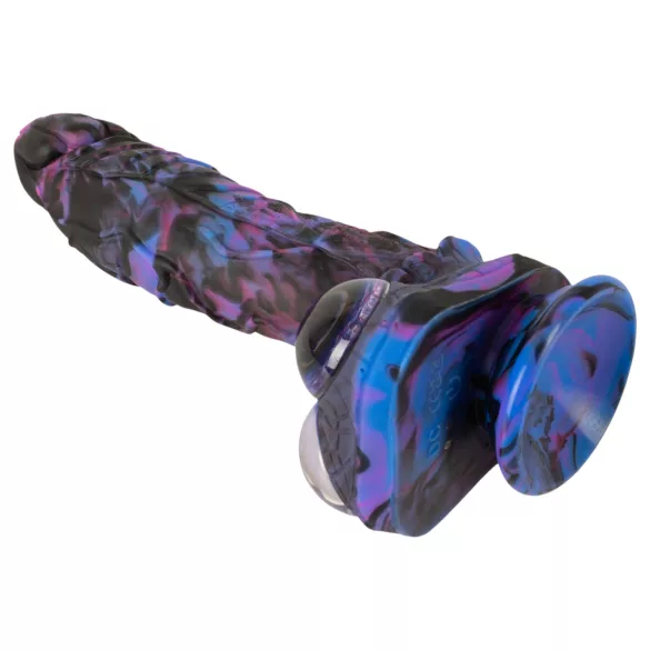 Beasty Cocks Firefly Fantasies - wärmender Stoß-Fantasie-Vibrator (blau) - 23 cm
