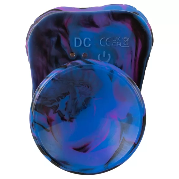 Beasty Cocks Firefly Fantasies - wärmender Stoß-Fantasie-Vibrator (blau) - 23 cm