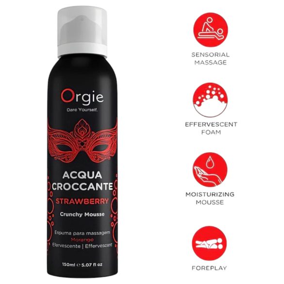 Orgie Acqua Croccante - Massage-Schaum - Erdbeere (150ml)
