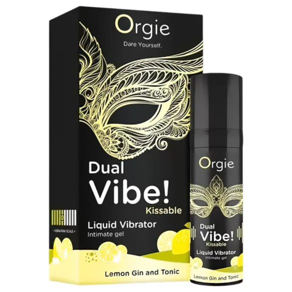Orgie Dual Vibe - unisex flüssiger Vibrator - Gin Tonic (15 ml)