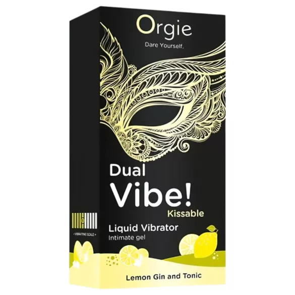 Orgie Dual Vibe - unisex flüssiger Vibrator - Gin Tonic (15 ml)