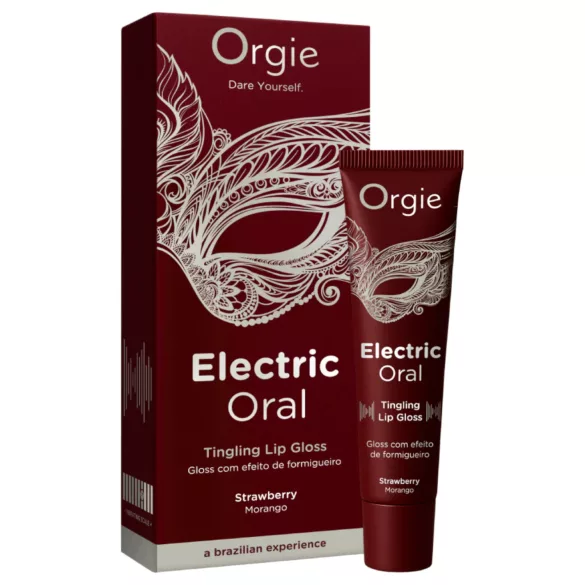Orgie Electric Oral - kribbelnd wirkender Lipgloss - Erdbeere (10 ml)