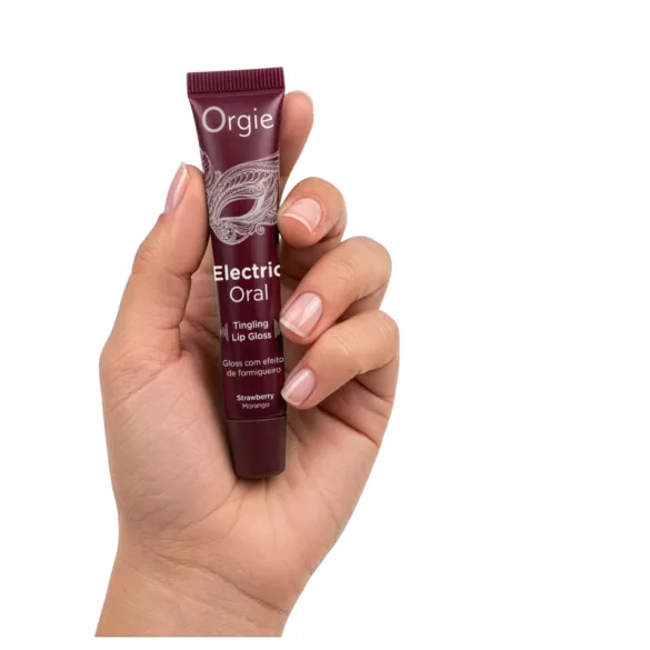 Orgie Electric Oral - kribbelnd wirkender Lipgloss - Erdbeere (10 ml)