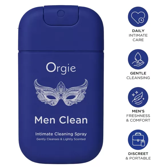 Orgie Men Clean - Intimreinigungs- und Erfrischungsspray für Männer (30 ml)
