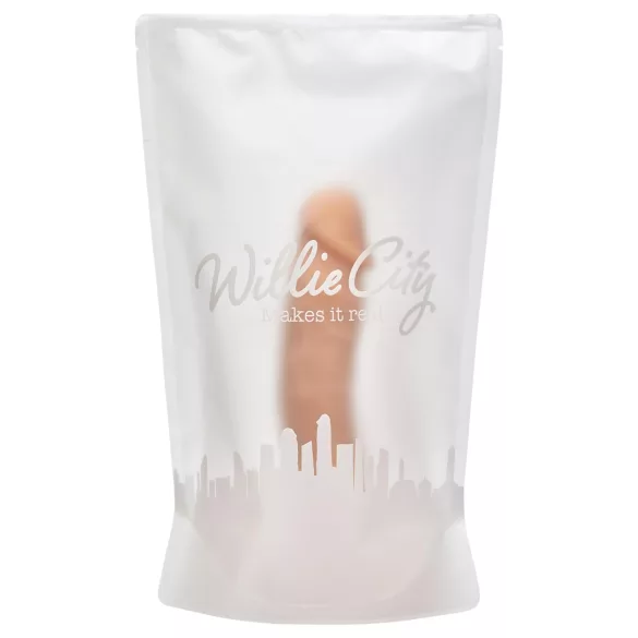 Willie City Luxe - naturgetreuer Silikon-Dildo (hautfarben) - 23 cm