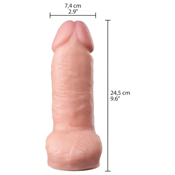 Willie City - dicker, lebensechter Dildo (hautfarben) - 24,5 cm