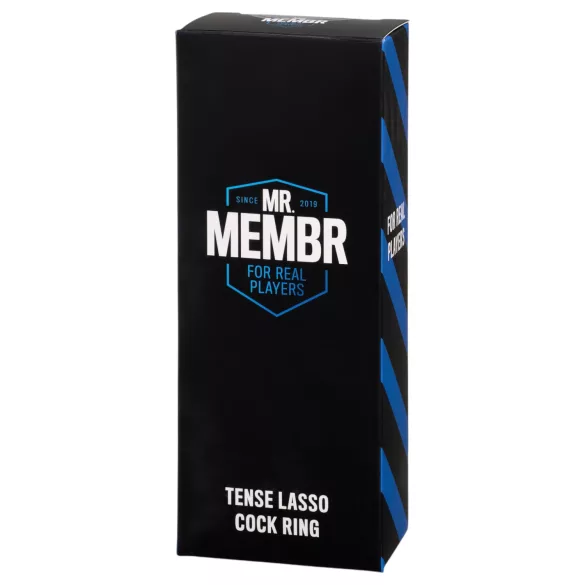 MR.MEMBR Tense - verstellbarer Lasso-Penisring (schwarz)