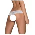 Obsessive Alabastra - Blumen Tanga mit Schleife - Weiß - L/XL