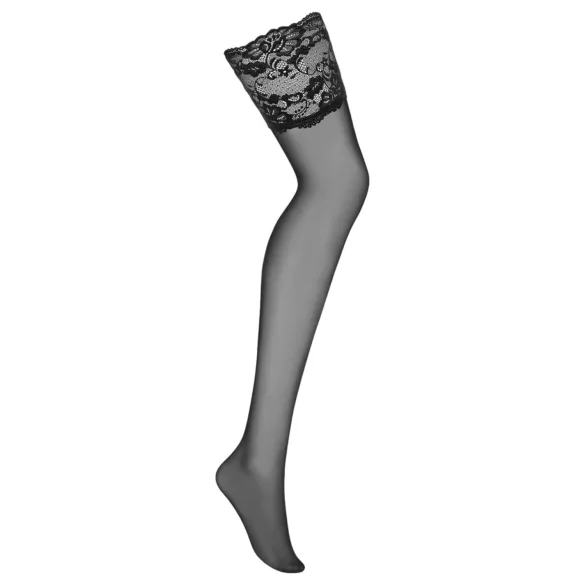 Obsessive 810-STO-1 - Breite Spitzenstrümpfe - Schwarz - L/XL