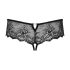Obsessive Merossa - Glamouröse, Offene Damen-String - Schwarz - 2XL/3XL