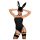 Obsessive OB7008 Sexy Bunny - Verführerisches Häschen Kostüm (schwarz) - L/XL