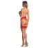 Obsessive Matildea - Spitzen-Strumpfhalter mit Ketten (Rot)