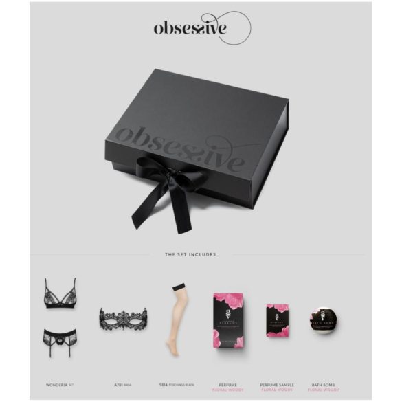 Obsessive Wonderia - Dessous-Geschenkbox - 6-teilig (schwarz)