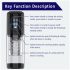 Men's Play - rotierender, saugender, vibrierender Masturbator (schwarz)