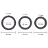 Men's Play - dicke Penisring-Set - schwarz (3er)