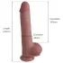 Natural Play - Silikon-Dildo 24 cm (natur)