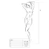 Passion BS007 - gemusterter Netz-Overall (weiß) - S-L