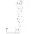 Passion BS020 - Verziertes offenes Overall (schwarz) - S-L