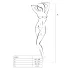Passion BS024 - Netz-Set mit Herzmuster (Weiß) - S-L