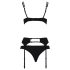 Passion Floris - Dessous-Set (schwarz) - L/XL