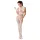 Passion BS048 - Verführerischer Netz-Overall mit Halsband (Weiß) - S-L