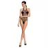 Passion BS087 - Transparenter Netz-Body (Schwarz) - S-L