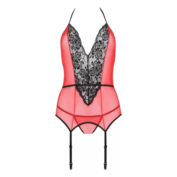 Passion Peonia - BH-Top und String (rot) - L/XL