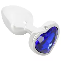 Magic Shiver - Metall Analplug mit blauem Stein