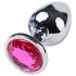 Desirel Pink Jewel L - Analplug (Silber-Rosa)