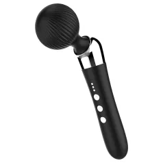 Gekrümmter, wiederaufladbarer Massagestab (schwarz)