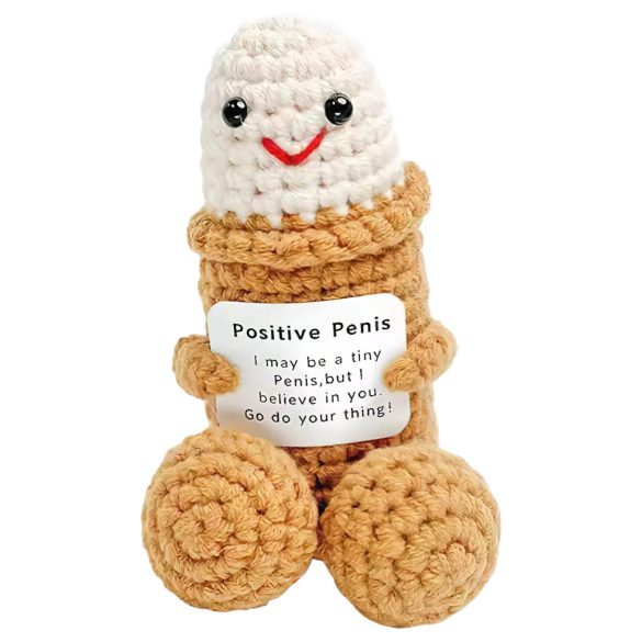 Positiver Penis - gestrickt (natur)