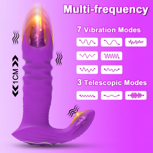 AlvUp - Intelligenter Stoß Analdildo (Lila)