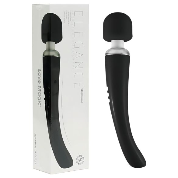 Love Magic Elegance Wand - Akku Massagestab Vibrator (schwarz)