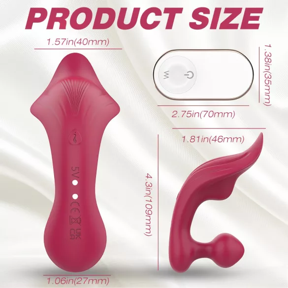 Sex HD Chomper - Klitoris- und Anal-Vibrator (rot)