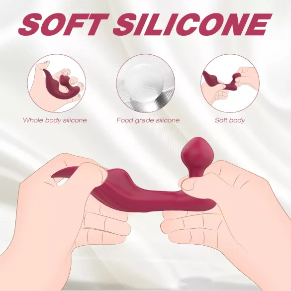 Sex HD Chomper - Klitoris- und Anal-Vibrator (rot)