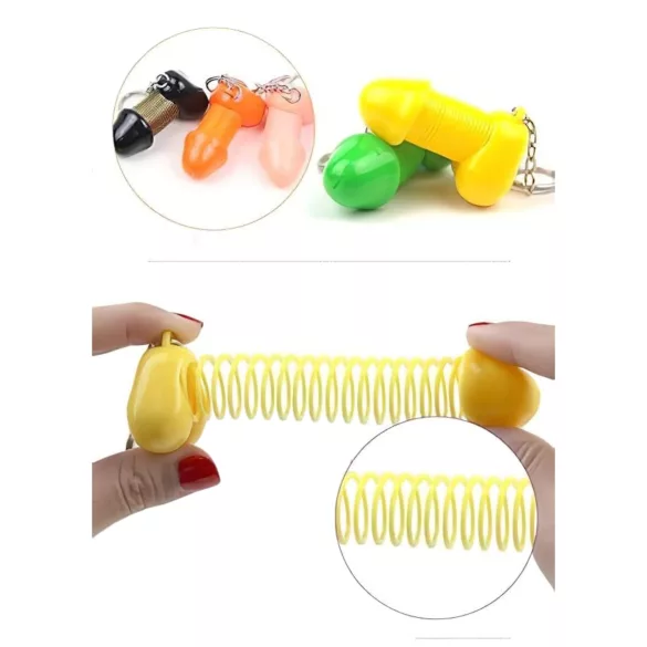 Roomfun - lustiger Penis-Schlüsselanhänger (orange)