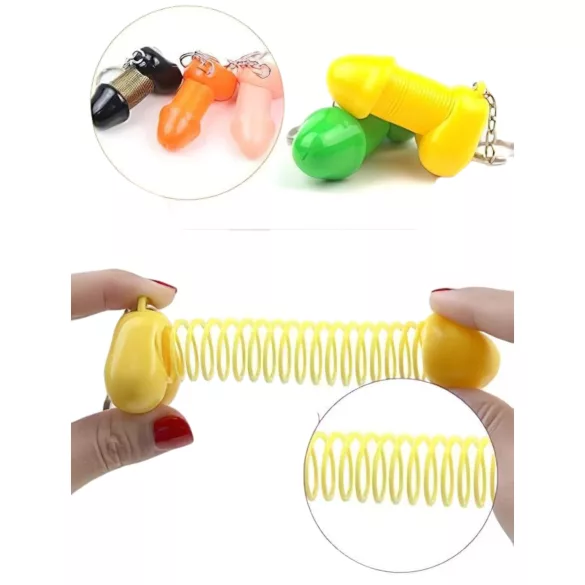 Roomfun - lustiger Penis-Schlüsselanhänger (gelb)