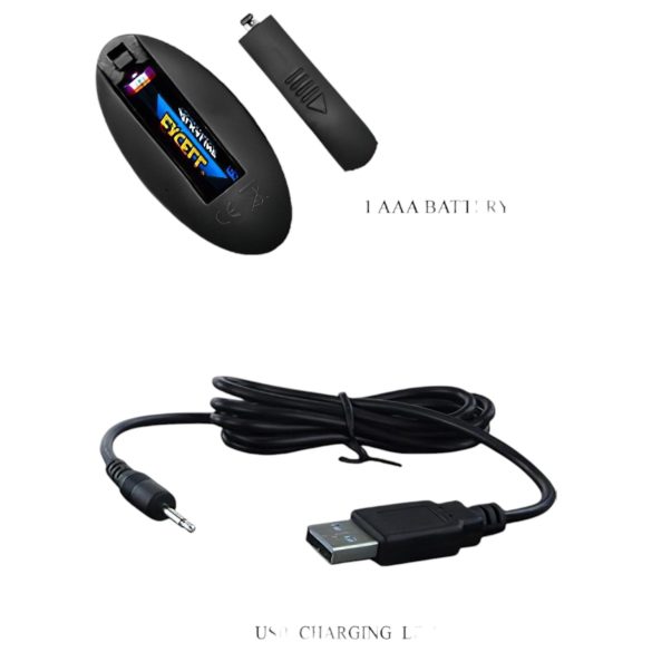 Pretty Love Magic Jinger - Stoßender Anal-Vibrator (schwarz)