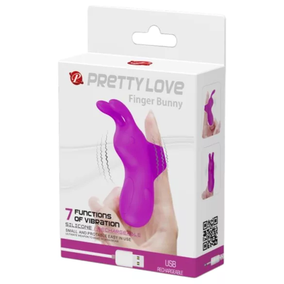Pretty Love Häschen - Finger-Vibrator (lila)